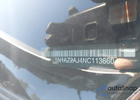 2022 Nissan Murano S Fwd z USA, uszkodzony, nr VIN 5N1AZ2AJ4NC113660